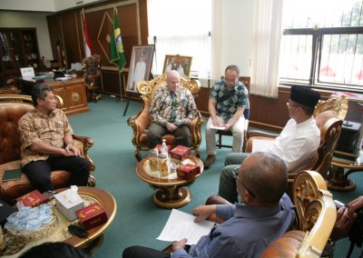 USAID Mission Director Jeff Cohen meets the Deputy Head of the District of Tasikmalaya during a courtesy call in Tasikmalaya.