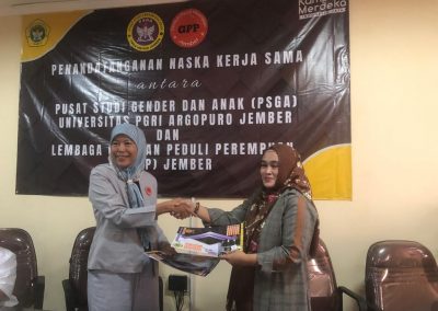 Gerakan Peduli Perempuan (GPP), MADANI’s CSO partner in Jember (East Java), teams up with Local University in Jember to Combat Gender-Based Violence.