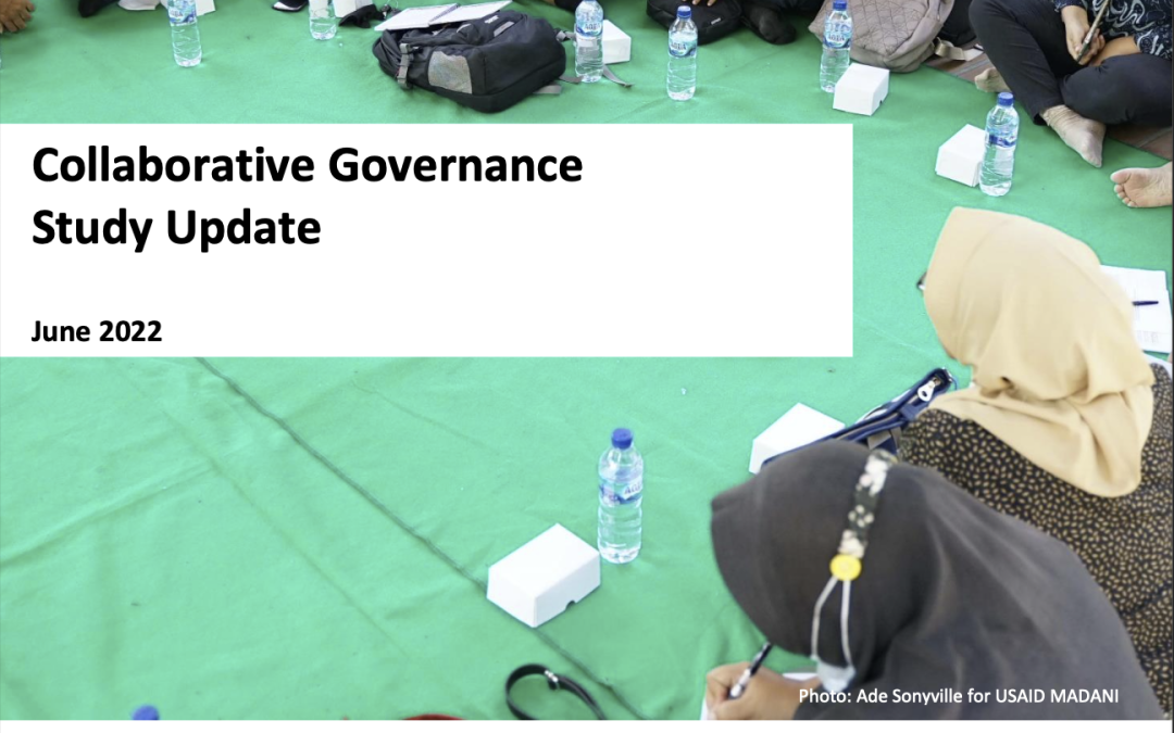 Collaborative Governance Study Update
