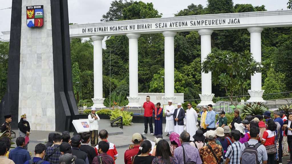 Citizen gather in Bogor City square to celebrate International Day of Tolerance 2022.