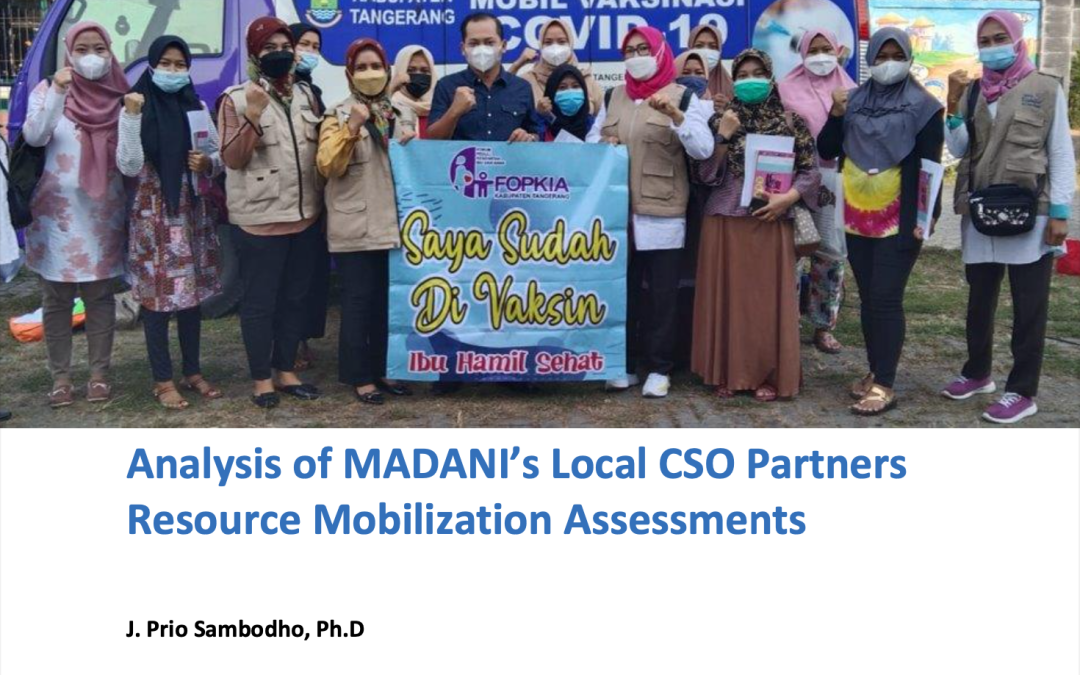 Analysis of MADANI’s Local CSO Partners Resource Mobilization Assessments