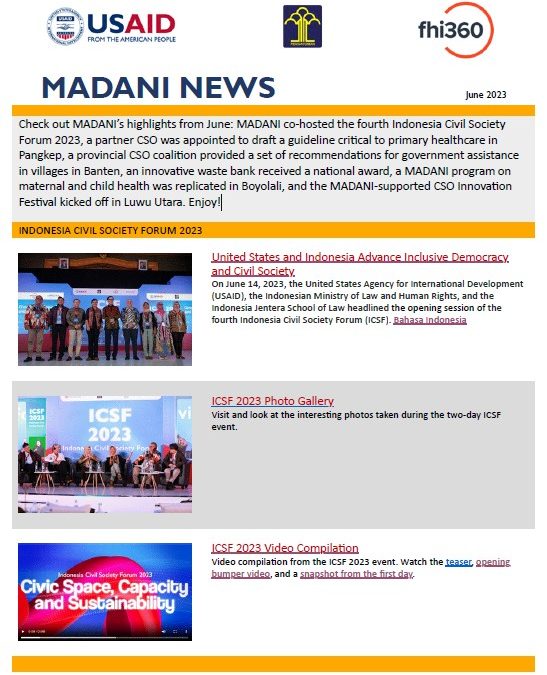 MADANI News, Volume 17, June 2023